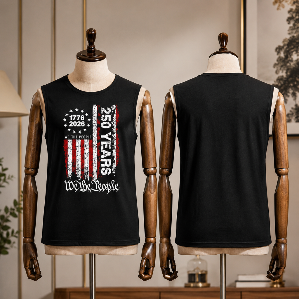 USA 250th Anniversary Semiquincentennial - 1776-2026 We The People Patriotic Tank Top