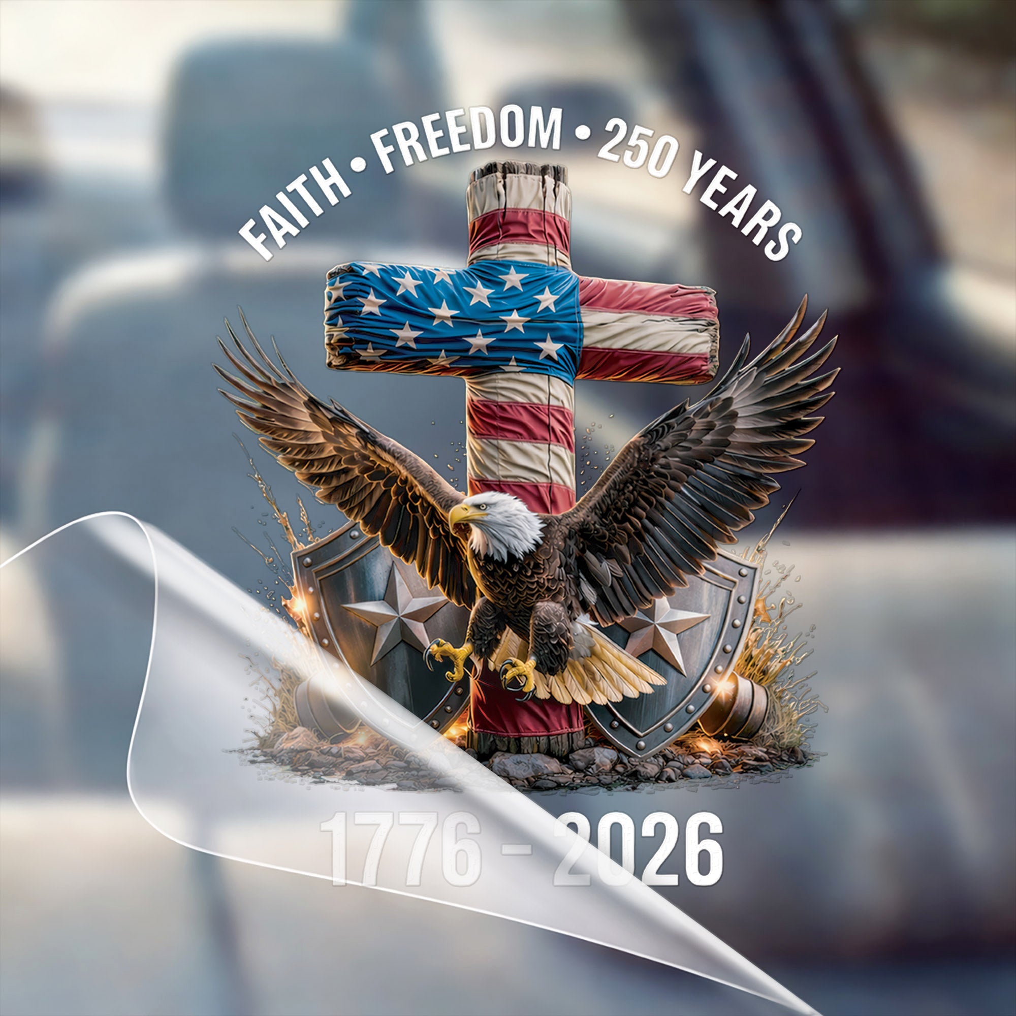 🔥 LIMITED TIME OFFER – 250th Anniversary Decal Eagle Patriotic