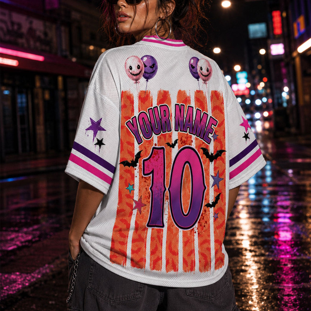 Custom Halloween Mesh Jersey, Preppy Horror Retro