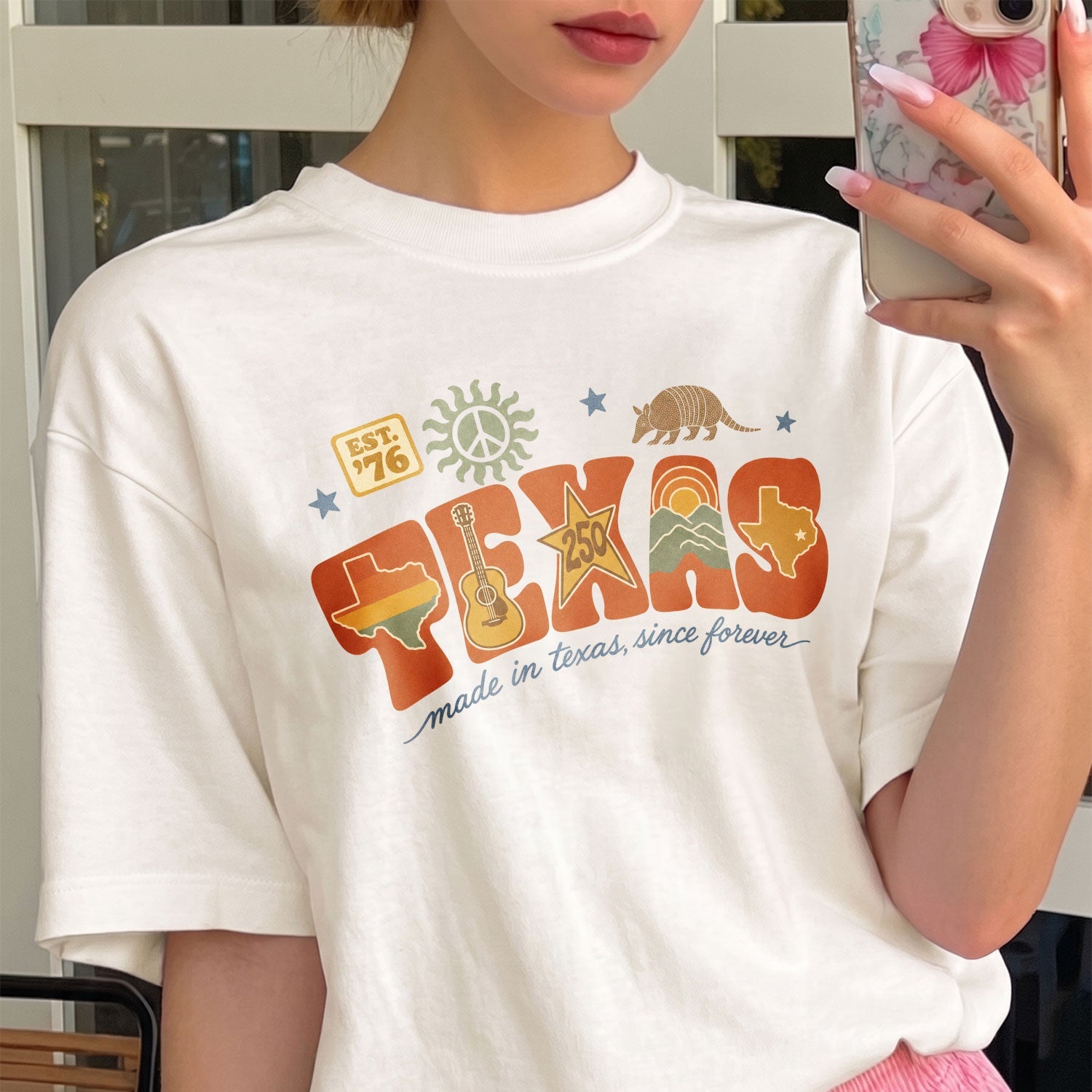 Texas est 76, America Semiquincentennial Comfort Colors Shirt