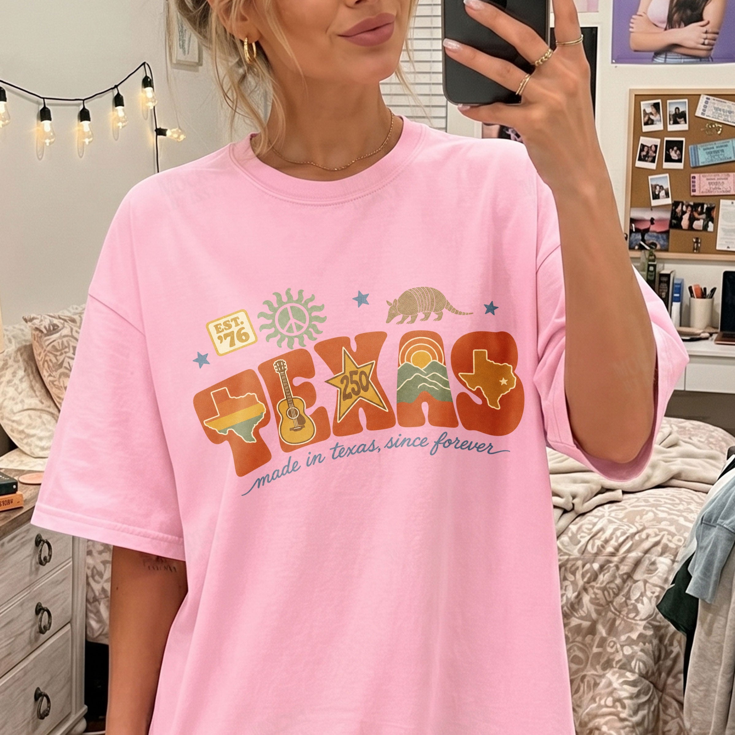 Texas est 76, America Semiquincentennial Comfort Colors Shirt