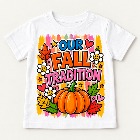 Fall Tradition Pumpkin Comfort Color Youth Shirt