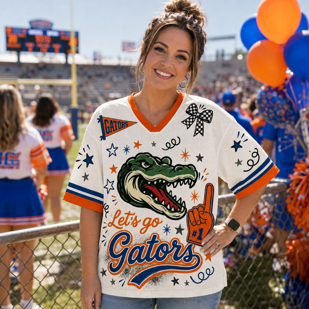 Custom Mascot Preppy Team Game Day Spirit Week Mesh Jersey