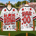 Custom Mascot Stars School Name Game Day Spirit Friday Mesh Jersey