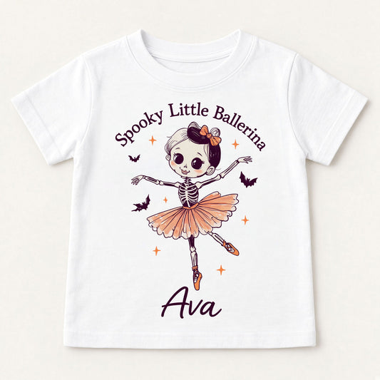 Custom Name Ballet Girl Halloween Comfort Color Youth Shirt
