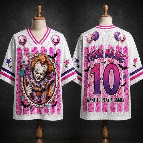 Custom Halloween Mesh Jersey, Preppy Horror Retro
