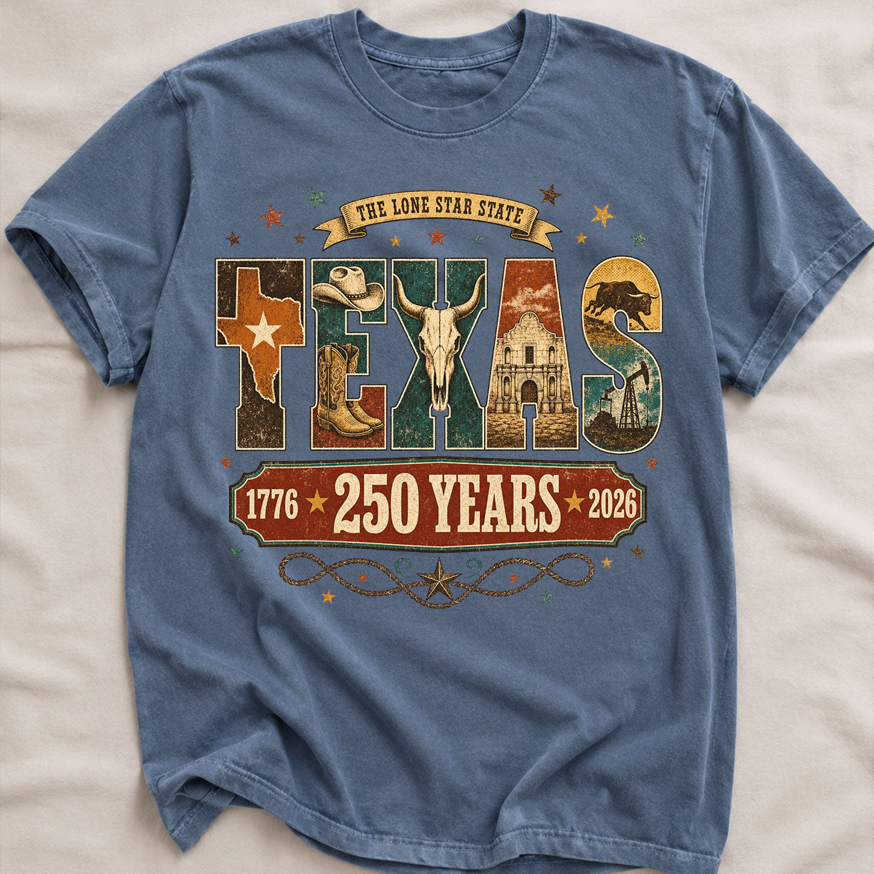 Texas Symbol, America Semiquincentennial Comfort Colors Shirt