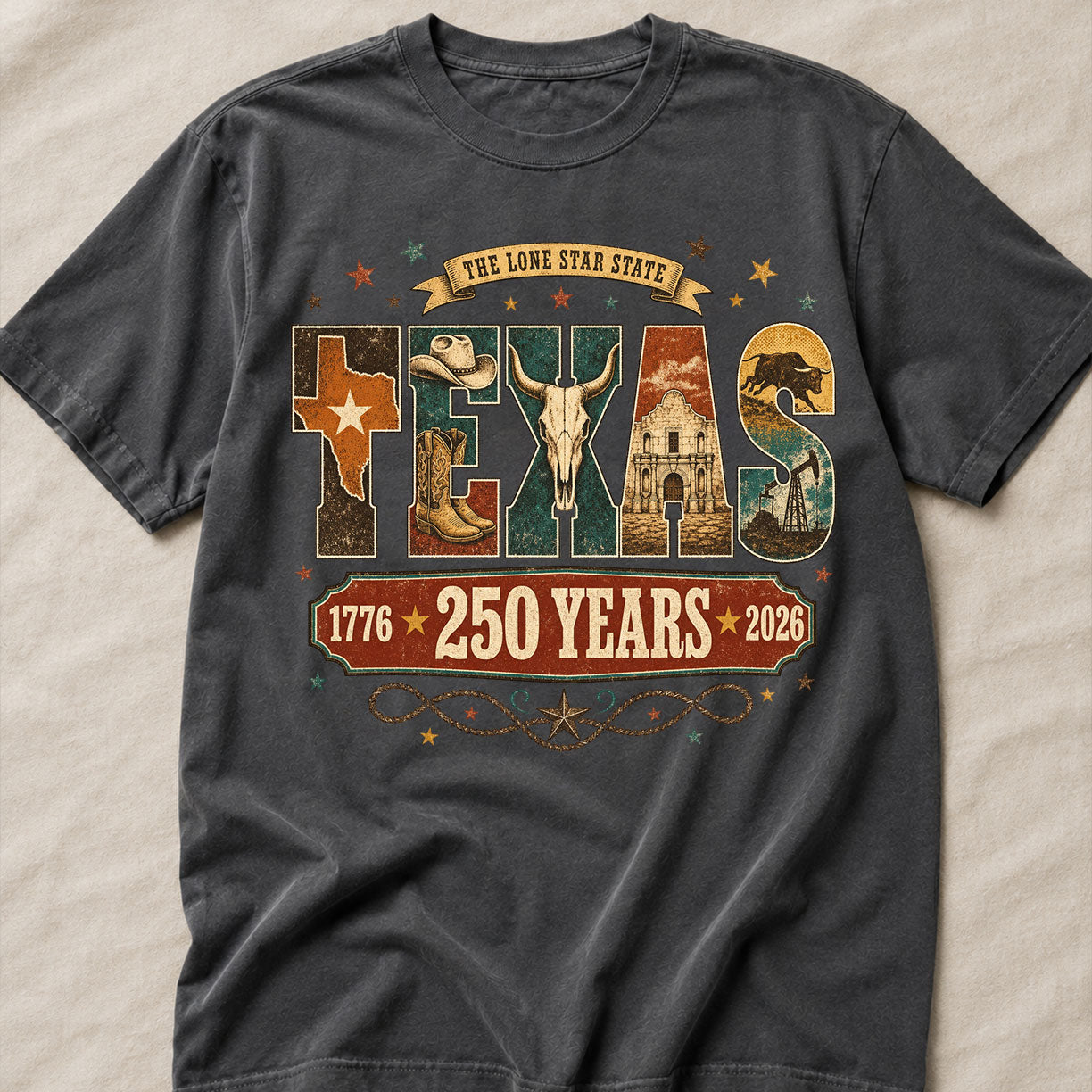 Texas Symbol, America Semiquincentennial Comfort Colors Shirt