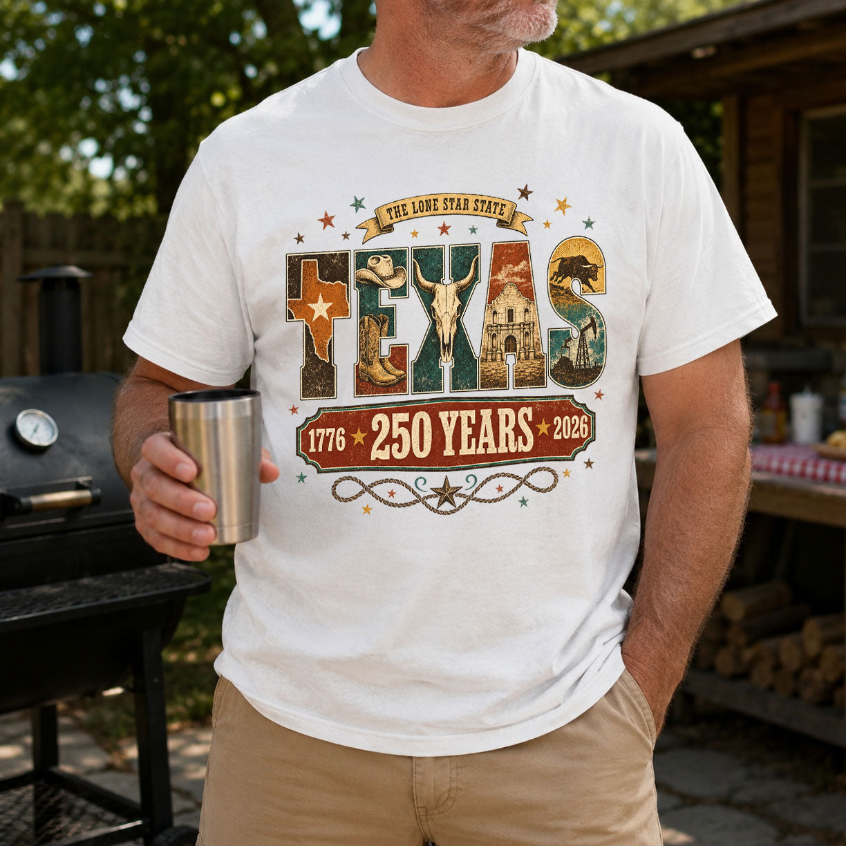 Texas Symbol, America Semiquincentennial Comfort Colors Shirt