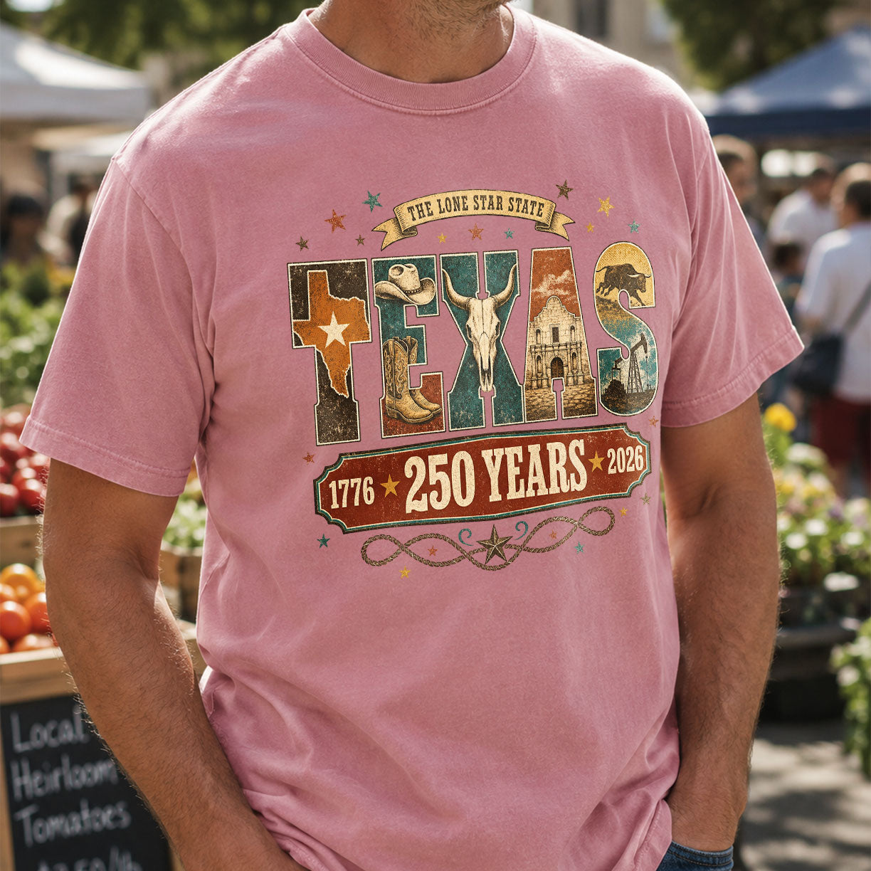 Texas Symbol, America Semiquincentennial Comfort Colors Shirt